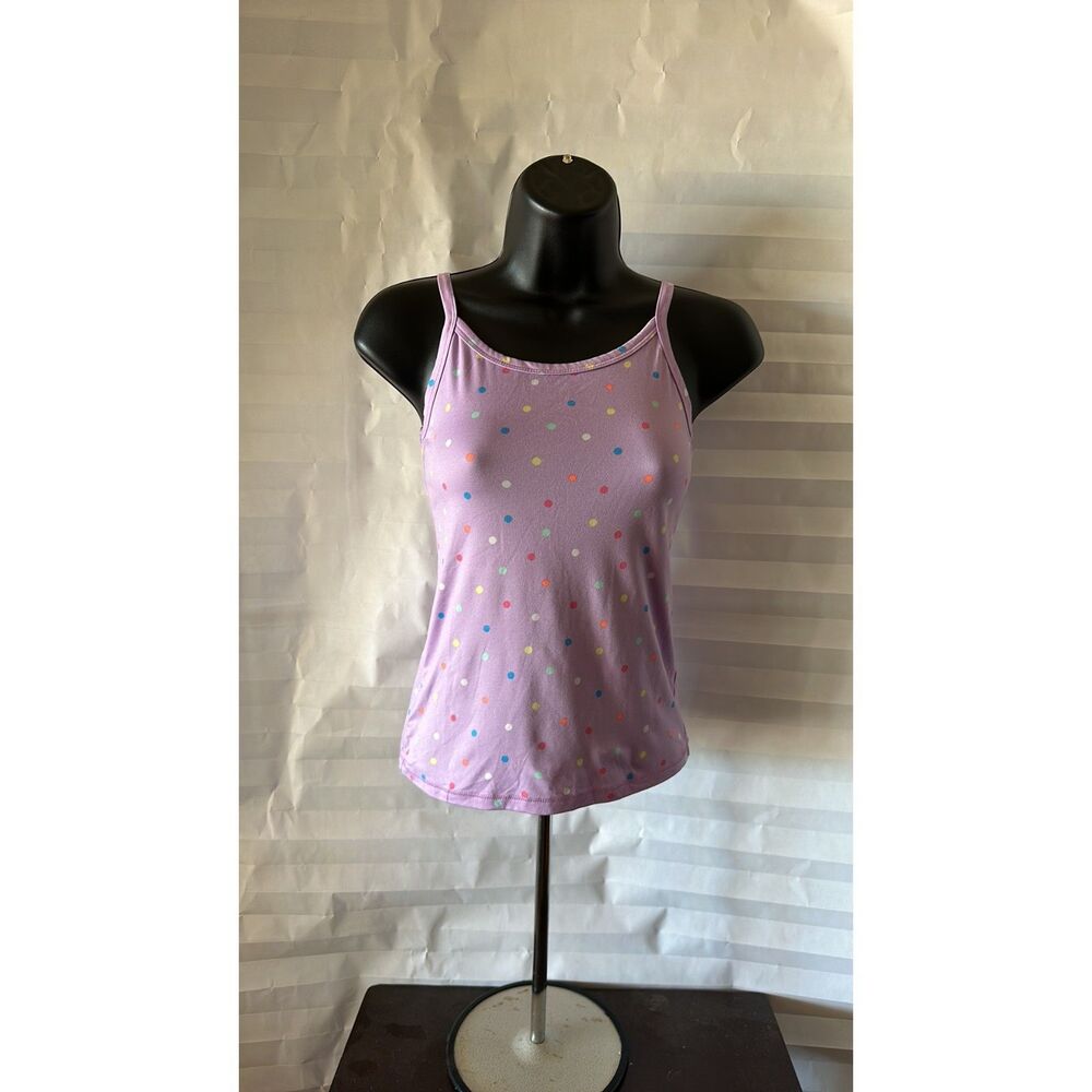 Girls Wonder Nation Polka Dot Tank – Purple Multicolor – 7/8